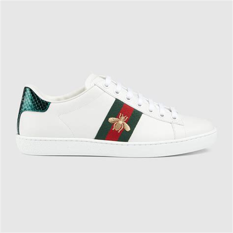 Sneaker Gucci Ace donna in pelle bianca 